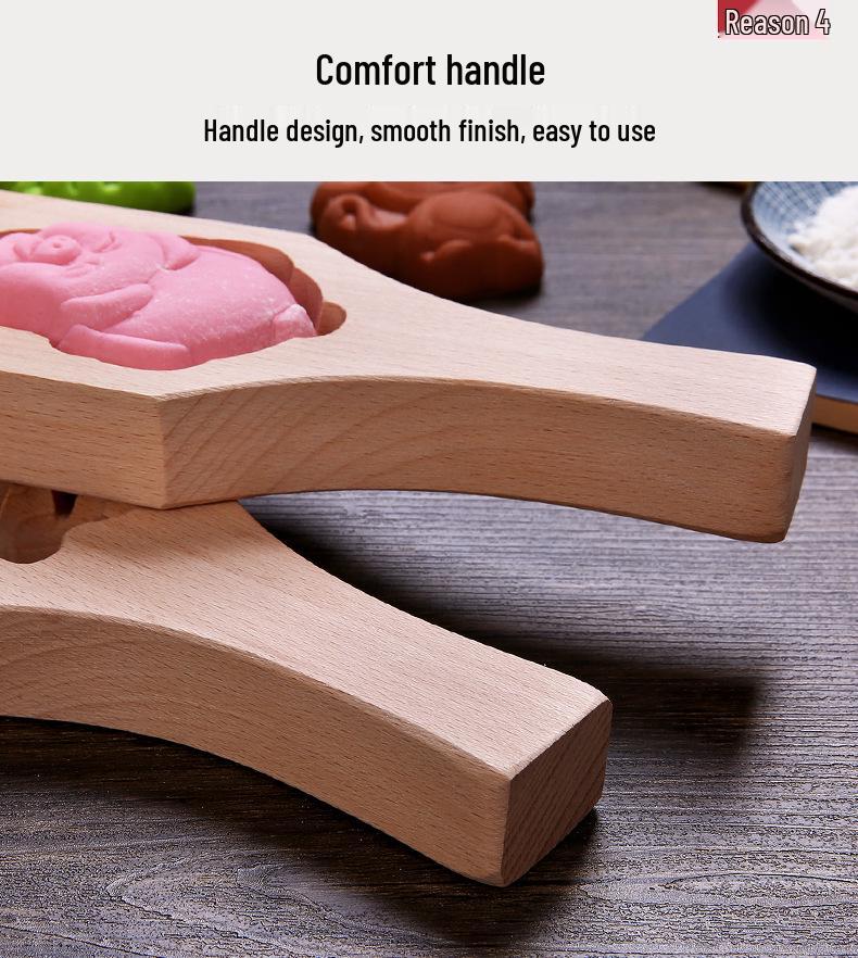 Stampo per Mooncake e Panini a Cartoni Animati per Bambini - Motivo Floreale Fai-da-Te