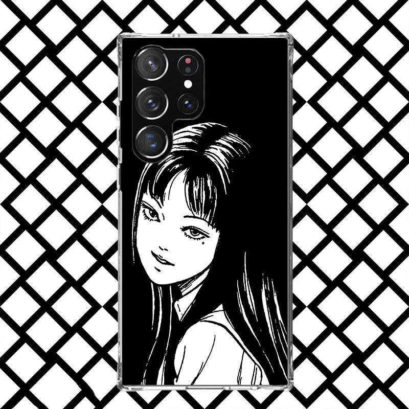Japanese Horror Comic Anime Phone Case for Samsung Galaxy S26 S25 Edge S24 S23 Ultra S22 Plus S21 FE S20 + Soft Cover Print Fund
