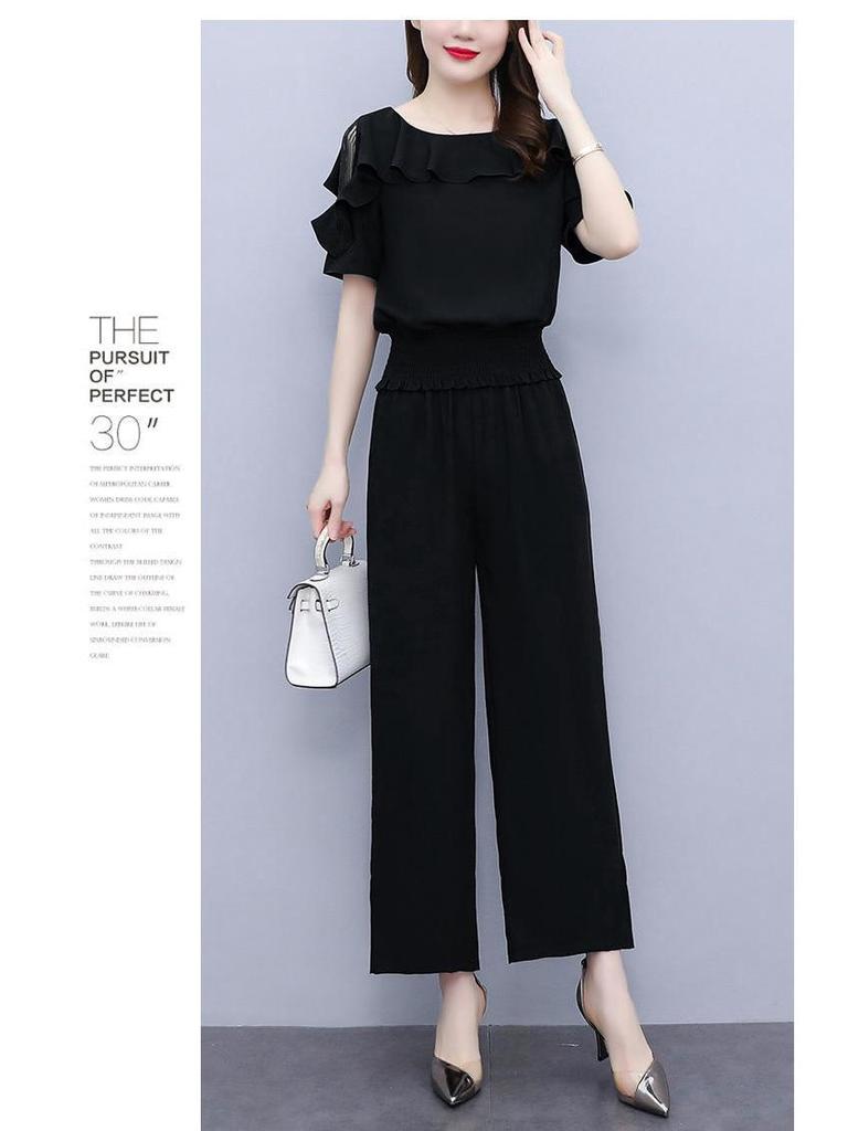 Southeast Asia Plus Size Casual Short Sleeve Sportswear Set