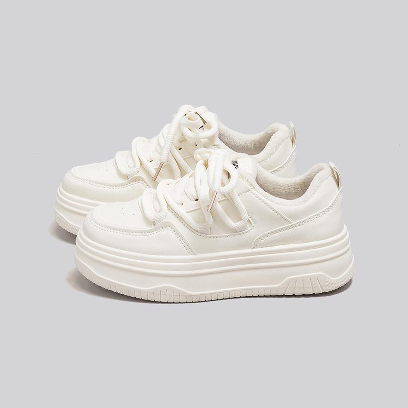 Глобальные бархатные теплые нишевые платформы зимние 22 новые студенческие кеды 35