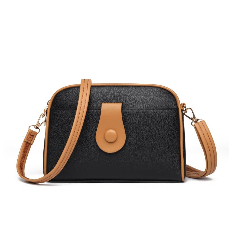 Guangzhou Summer New Small Bag Splicing Contrasting Color Shoulder Bag Medium Mother Bag Messenger Bag
