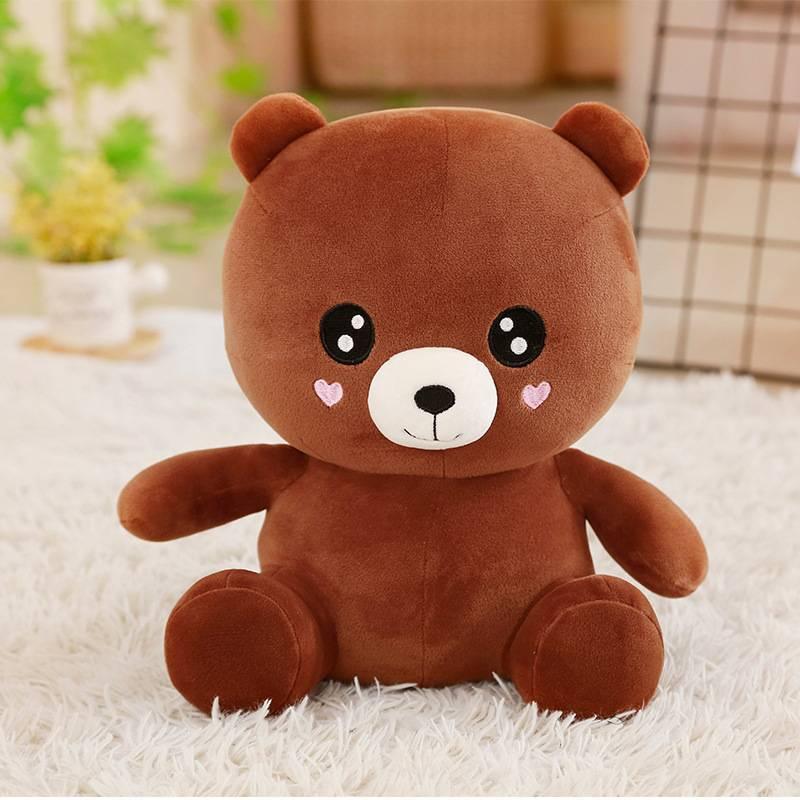 Cute Brown Bear Plush Toy Stuffed Animal Teddy Bear Doll Gift For Kids Girls