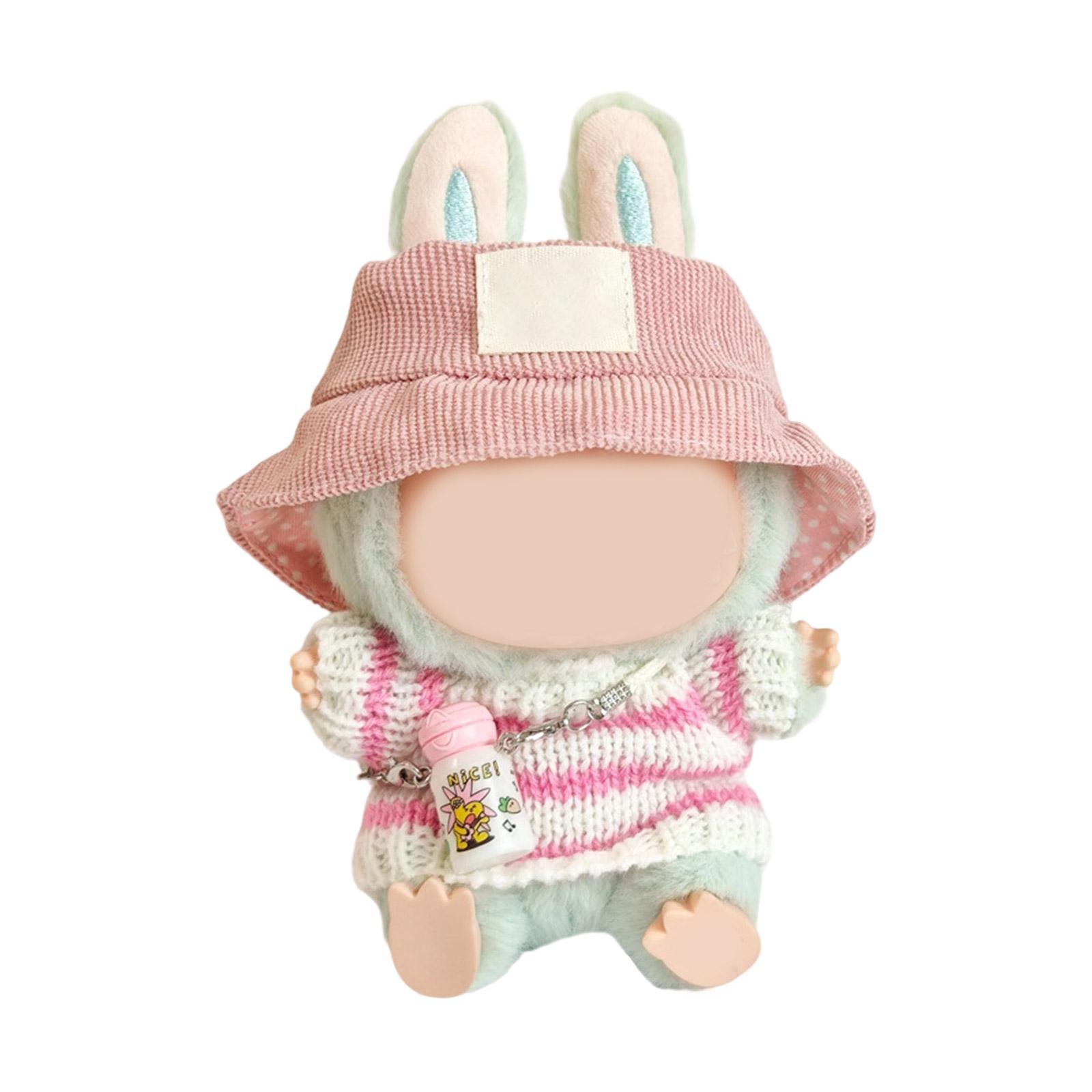 

Knit Sweater And Plush Hat Doll Clothes Set For Figure Dolls With Decorative Accessory Fashion Doll Dressingup Outfit 10