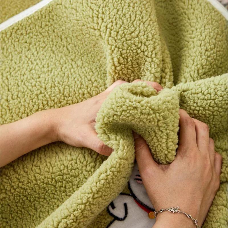 Wool Sofa Cushion Wholesale Simple Modern Plush Padded Cushion Autumn and Winter Lamb Wool Non-slip Sofa Cover