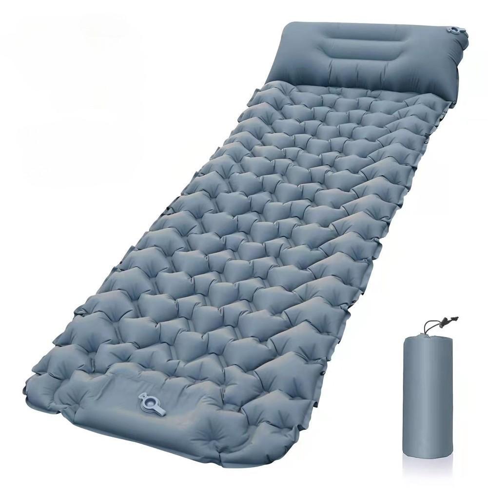 Camping Backpacking Air Mattress Outdoor Sleeping Pad with Foot Pump Air Pillow