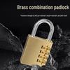 Solid Brass Combination Padlock for Suitcases, Dorms, Lockers, and Gyms