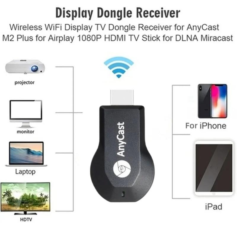 M2 Plus Wireless WiFi Display TV Dongle Receiver 4K 1080P HDMI-compatible TV Stick for DLNA Airplay Miracast for IOS Android