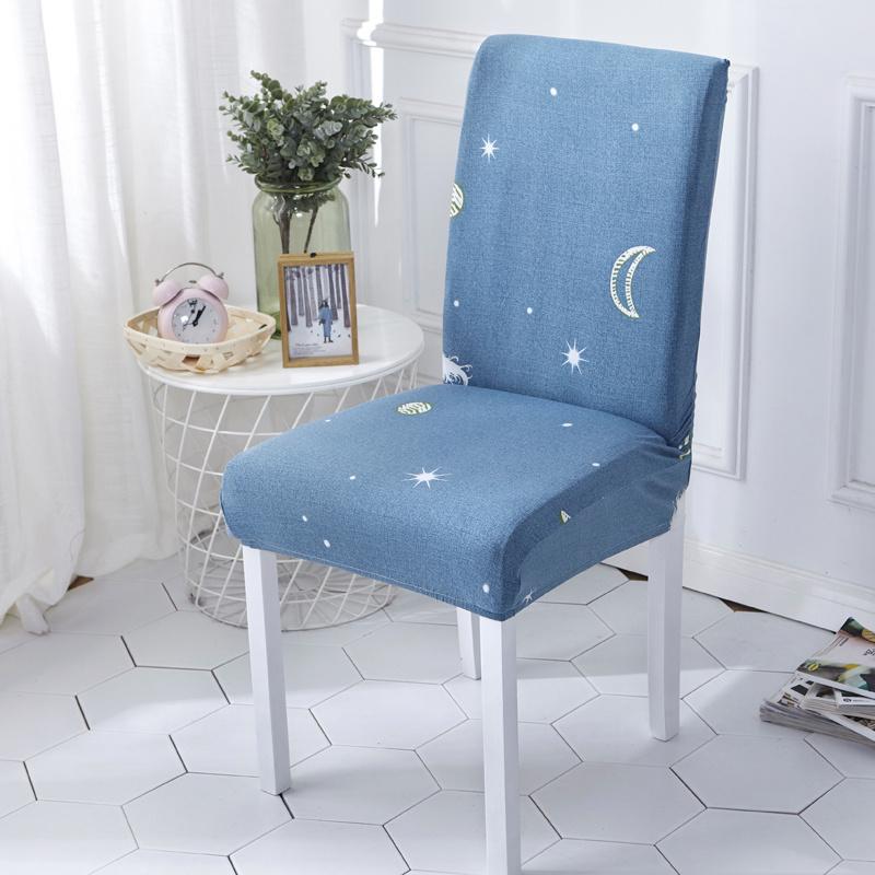 Bedruckter Stuhlbezug Stretch Schmutzabweisende Überwürfe Elastischer Sitzbezug für Hochzeitsparty Zuhause Küche Büro Esszimmer Wohnzimmer