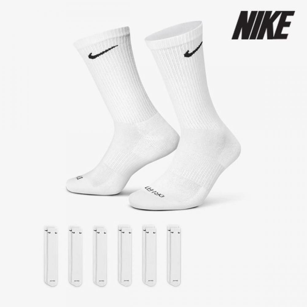 

Nike 6 Pack Socks A23 Sx6897 100 Everyday Plus Cushion Training Crew Socks 22
