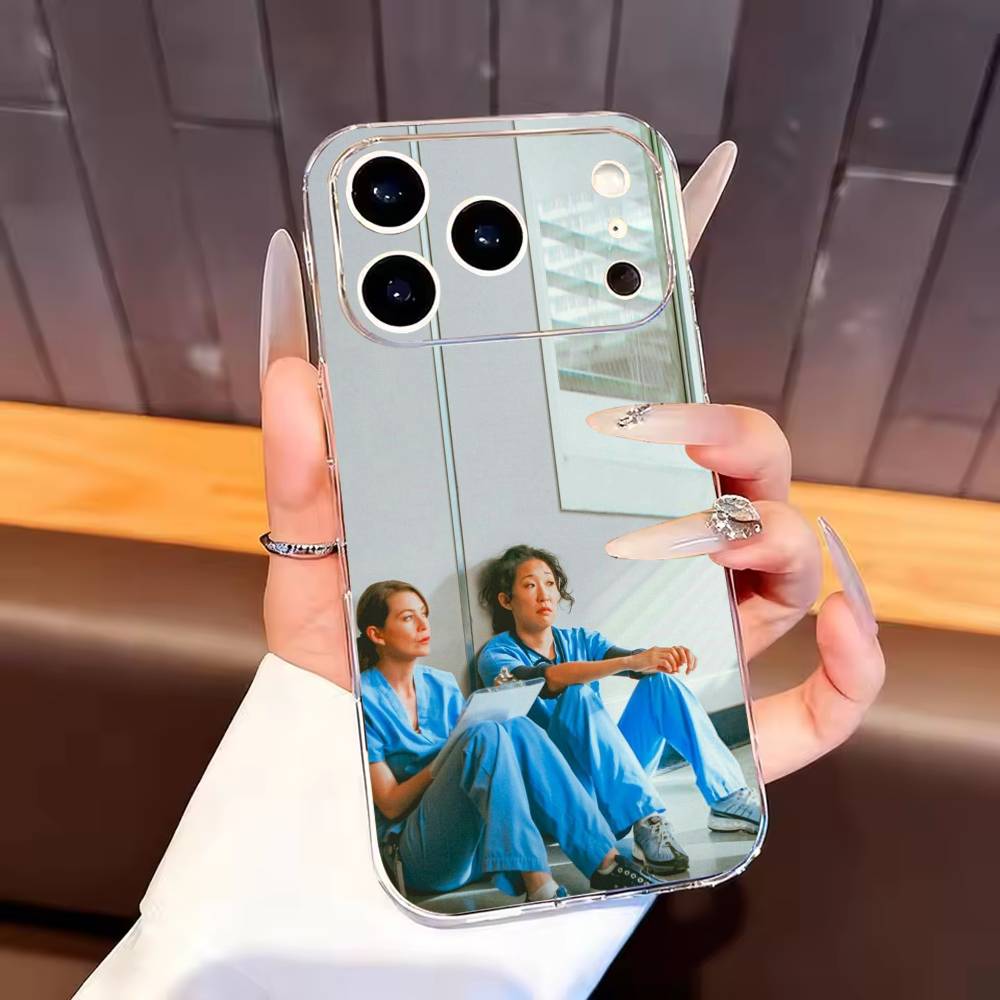 

G-GreysS A-Anatomy-Y Phone Case For iPhone17,16,15,14,13,12,11 Plus,Pro Max Soft Transparent Cover iPhone16plus