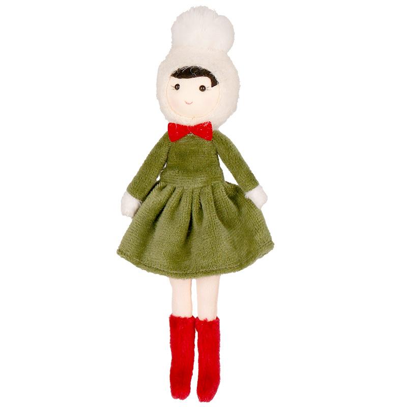 

Christmas Decorations, Little Girl Doll Figurine Pendant Gifts, Christmas Tree Decorations зелёный