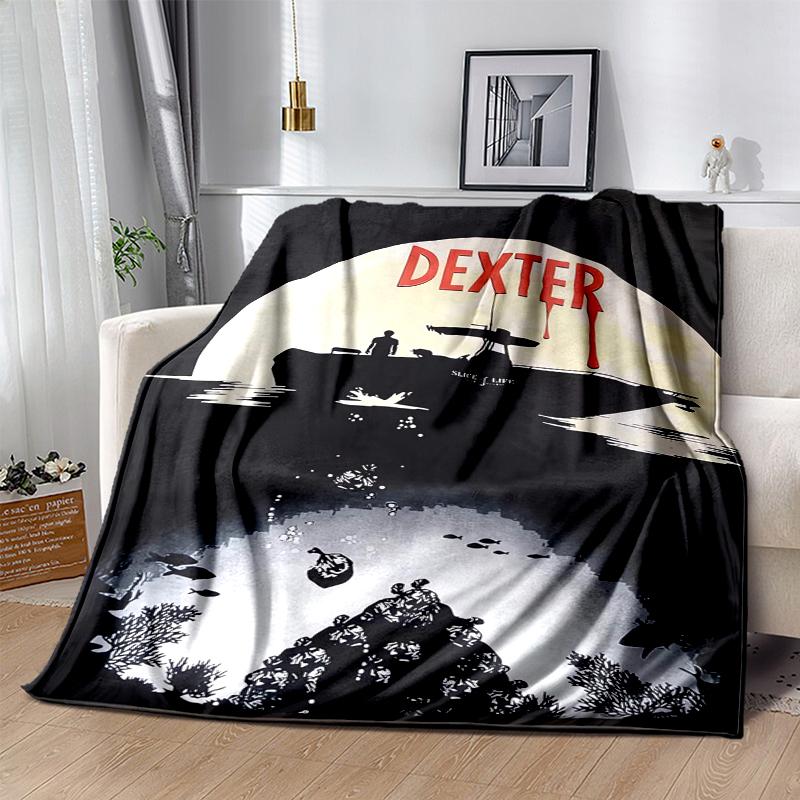 Dexter Flannel Blanket Soft Warm All-Season Throw, Design for Camping, Car Travel, Hiking Sofa, Bed, Office Perfect Gift for Parties