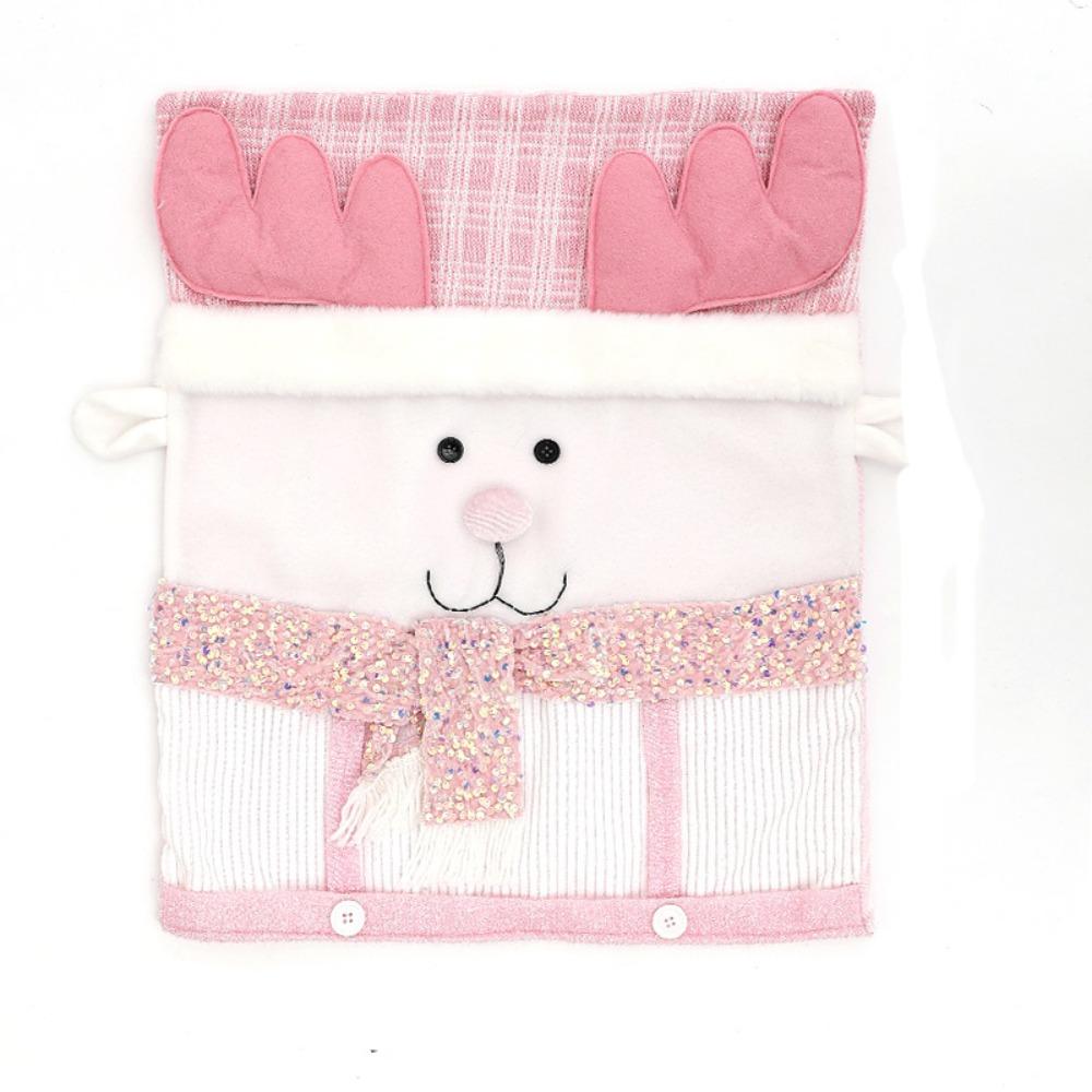 Soft Xmas Dinner Chair Seat Cover Snowman Festival Table Decor  Home Decoration