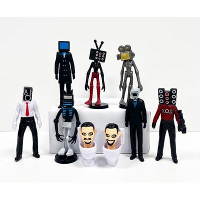 9 Arten von Skibi-Toilettenfiguren, 1 koreanisches Spielzeug