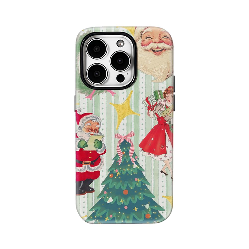 

Vintage Christmas Collage Phone Case for IPhone 16 15 14 13 12 11 X XS XR XSMAX 7 8 Pro Max Plus Double-layer Back Cover IPHONEXSMAX