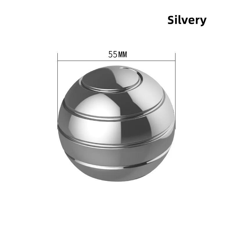 Circular spherical gyroscope desktop decompression fidget rotating office desk lucky interested toy visual finger adult gift