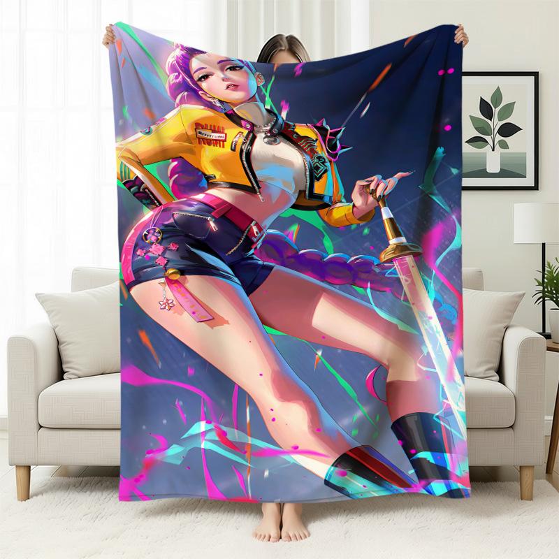 Kpop Witch Hunters Blanket Blanket Witch Hunters Peripheral Nap Blanket Printed Flannel Office Sofa Blanket