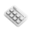 4/6/8 Pcs Stainless Steel Whiskey Stones Ice Cubes Wine beer Cooler Bar Whisky Rock Cooler Chilling Stone Rocks for Beer Wine
