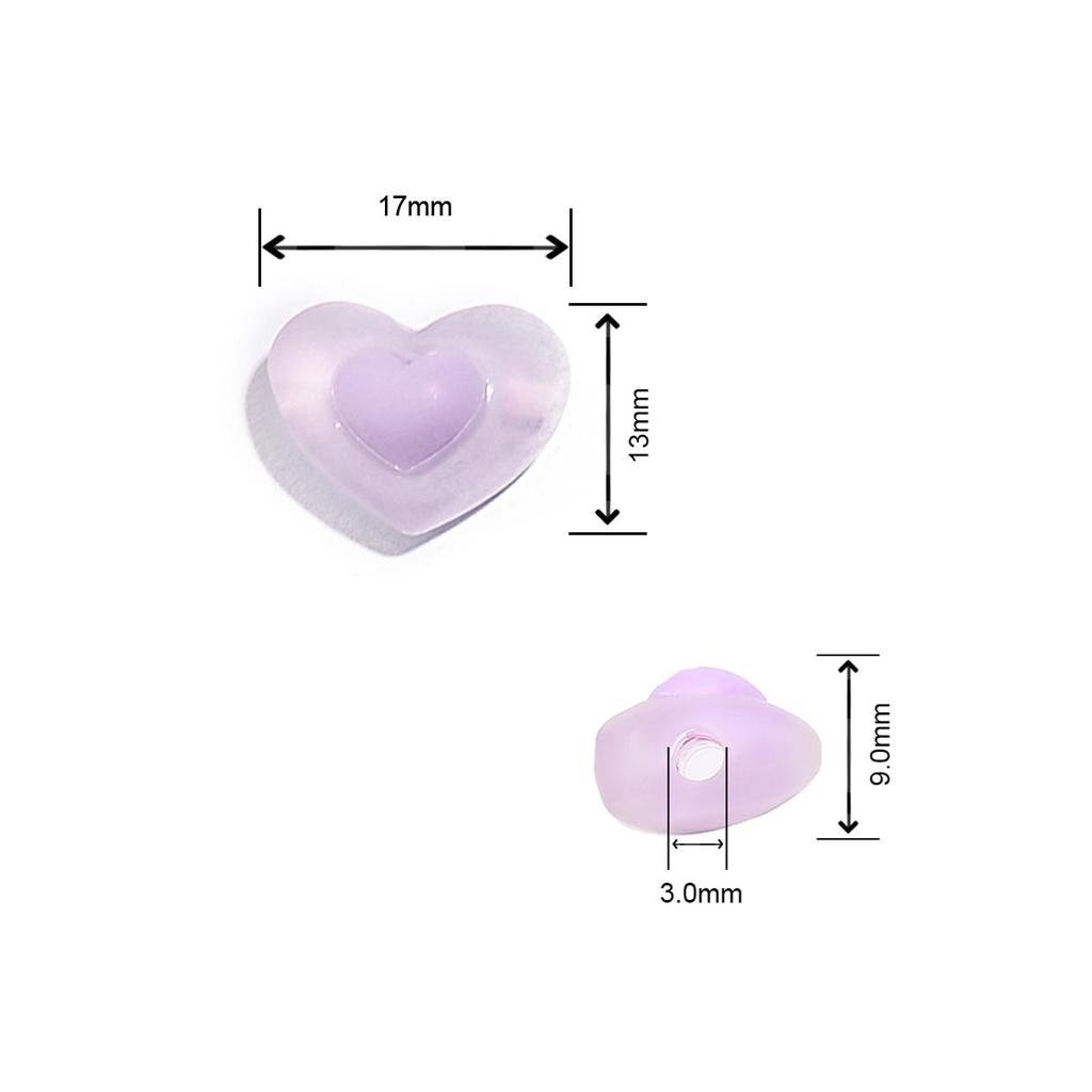 Akrylové korálky na polevu s mezerami Průhledné korálky ve tvaru květin/srdce/hvězdy pro výrobu šperků, příslušenství k náhrdelníkům