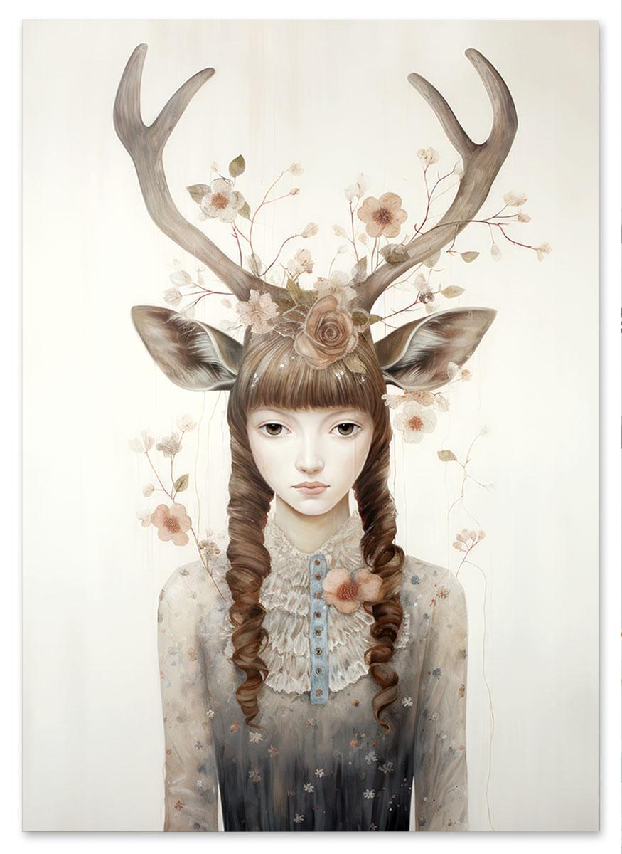 

Plakat leśna dziewczyna 30x40 cm