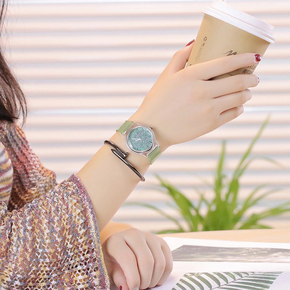 Luxury Women Watch Plastic Quartz Watch Transparent Jelly Wristwatch Xmas Gifts