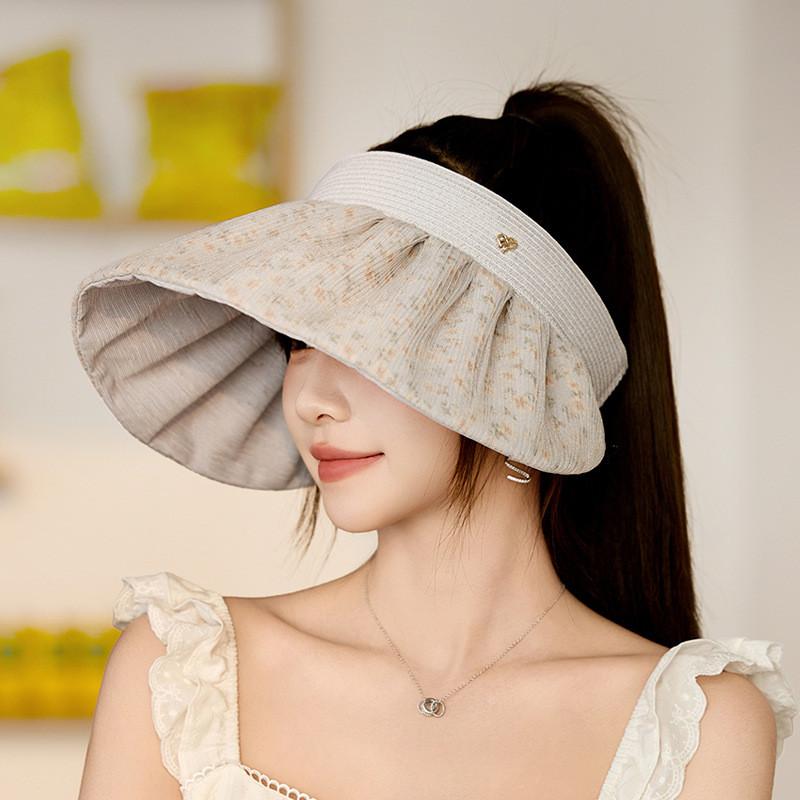 Ladies Foldable Sun Hat With Wide Brim And Adjustable Fit For Beach And Travel