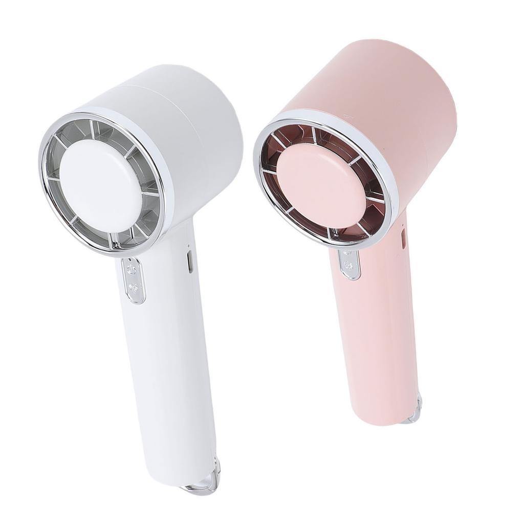 Handventilator Tragbar 5 Geschwindigkeiten Starker Wind 1200mAh Leistungsstarker Tischventilator mit Aufhängeschnalle für Outdoor