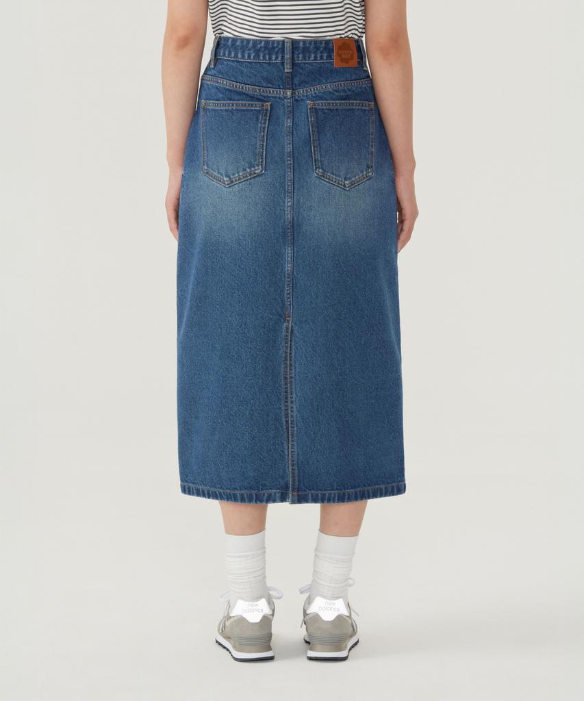 COVERNAT WOMAN Denim Long Skirt Blue