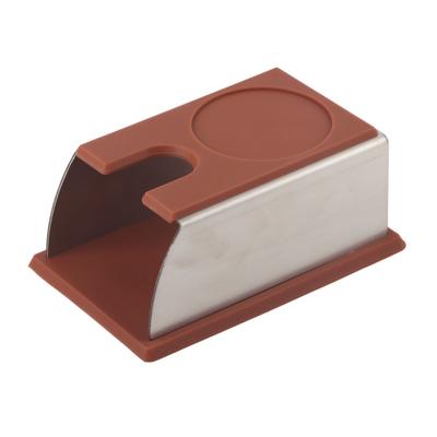 Kaffee Tamper Halter Kaffeepulver Zubereiter Ständer Ablage Werkzeug Edelstahl Silikon (Kaffee)