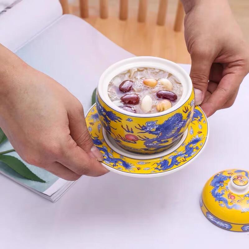 Naijiang 350ml Ceramic Covered Stew Pot