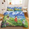 Heidi Bedding Set Anime, Home Bedroom Comforte Nordic Polyester Material, Suitable for Children and Adults, 3-piece Set