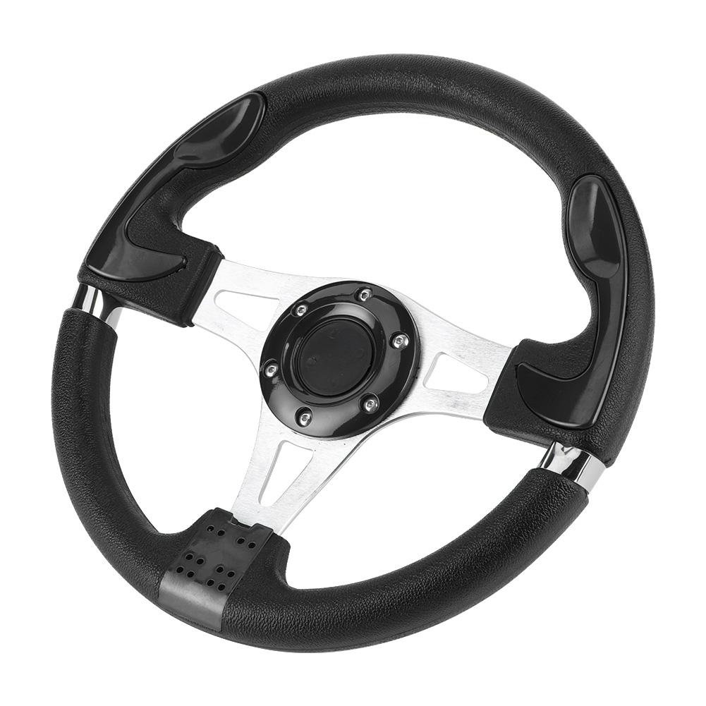 320mm 12.5in Car Sport Steering Wheel with Horn Button Universal Auto Modified PartsBlack