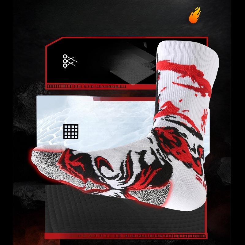 Șosete de baschet, Tălpi prosop pentru bărbați, Șosete sport groase de lungime medie pentru alergare, Versatile de lungime medie pentru toate sezoanele, Rezistente la uzură