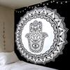 150x150cm Mandala Print Tapestry Wall Hanging Carpet Throw Yoga Beach Mat Blanket Large Sleeping Pad Wall Art Tapestry Decor