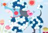 DJECO Pom Pom Puppy Making Cute Craft Drawing Educational Montessori Ages and Boys and Sports Long Autumn Nights Toy, Kit, & Toy, Style, 3, 4, 5,