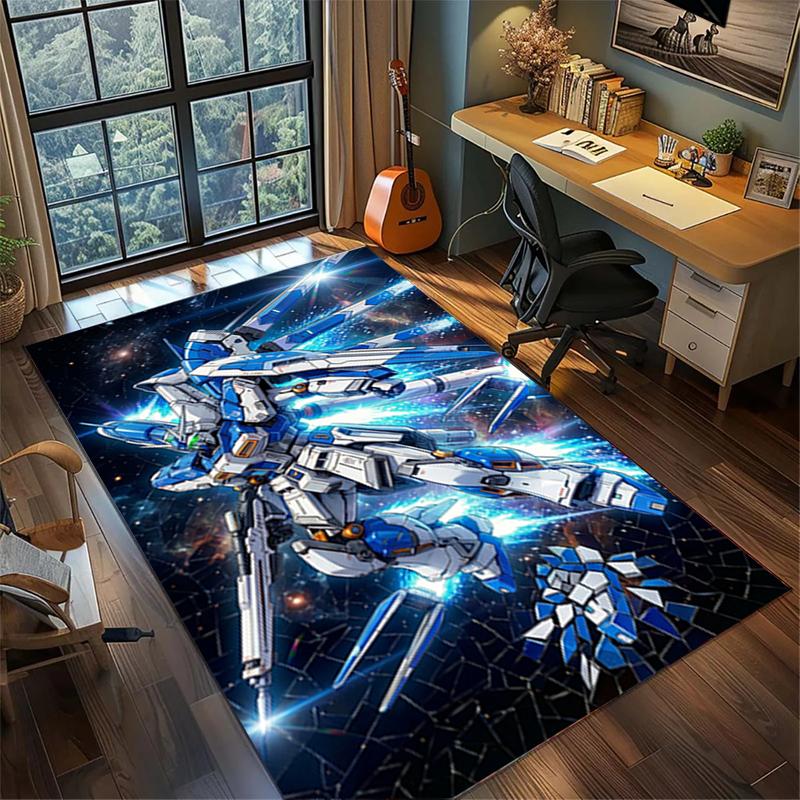 

Ковер для гостиной Gundam Большой площади Нескользящий Моющийся Напольный коврик Декор спальни 60x90cm