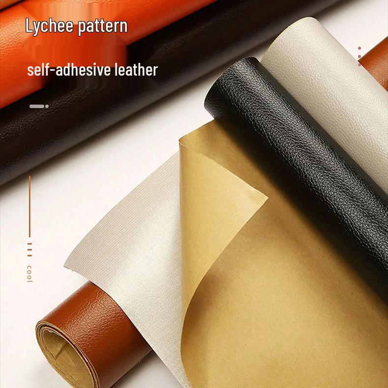Self-Adhesive Lychee Pattern Leather Repair Patch for Sofa and Car Interior