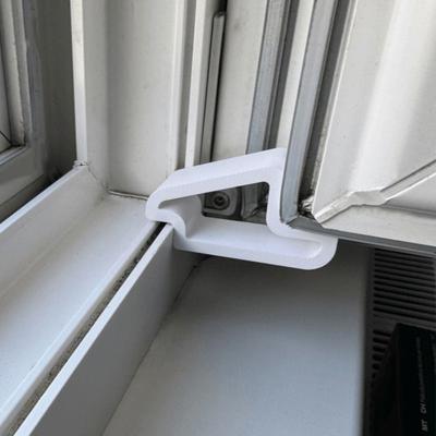 Durable Plastic Door and Window Stopper Multi-use Easy Removal Window Door Wedge Track Lock Door Stops for Secure Window Closure