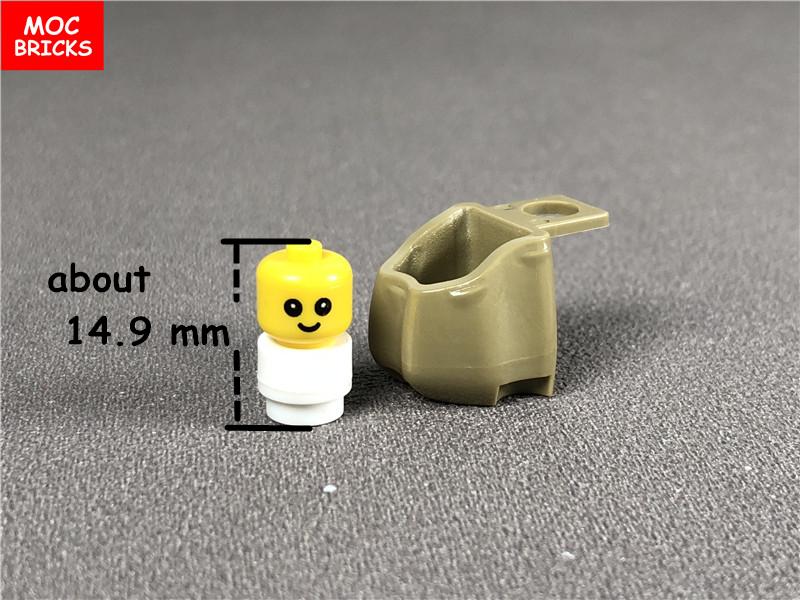 Non-Toxic Set Moc Bricks Pannier Pack Baby Head Milk Bottle Educational Building Block Figure Toys Children Xmas Gifts