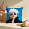 Fashion JJujutsu Kaisenes Cushion Cover Stylish Washable Pillow Cover Ideal for Couch Bedroom Car Decoration