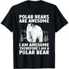 Polar Bear Art For Men Women Boys Girls Arctic Polar Bear Lover Cotton Men T Shirt