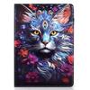 For Lenovo Idea Tab Pro/Tab P12 Pro Gen 2 Leather Case Pattern Print Card Slots Stand Auto Sleep Wake Tablet Cover