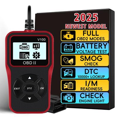 Digital Display Car Diagnostic Tools V100 16 Pin OBD2 Code Reader OBD 2 Scanner Universal