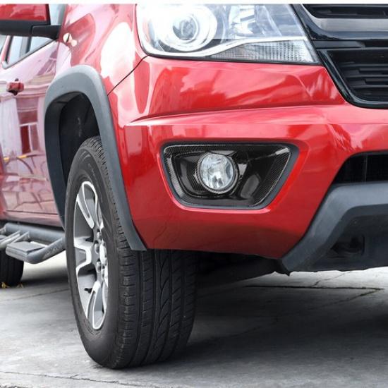 Front Fog Light Lamp ert Bezel Cover Trim Frame For 2014-2018 Chevy Colorado