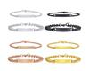 Plate Id Tag Bar Bracelet Cuban Link Chain Brazalets Engravable Name Stainless Steel Bracelet for Men Women Couple Bangle Jewels