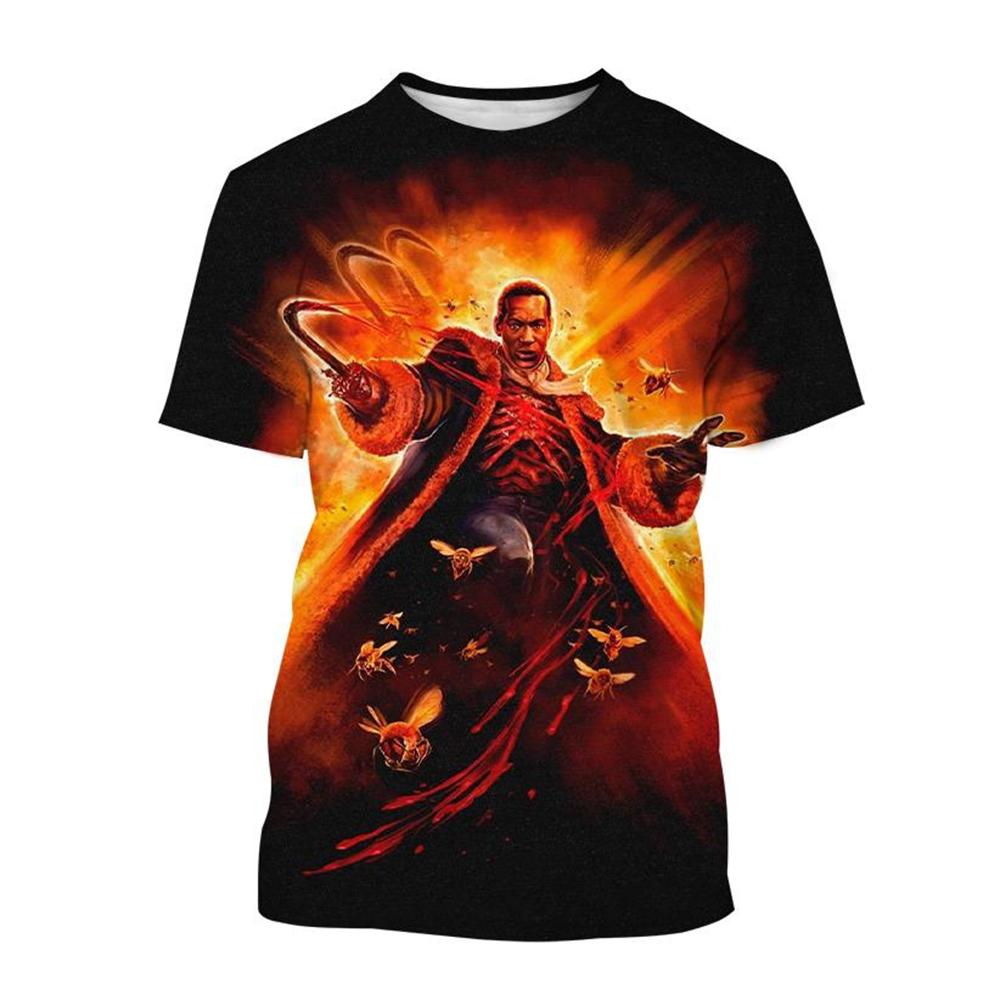 Sommer Rundhals 3D Film Candy Man Print Top Modische Lässige Kurzarm Herren T-Shirts
