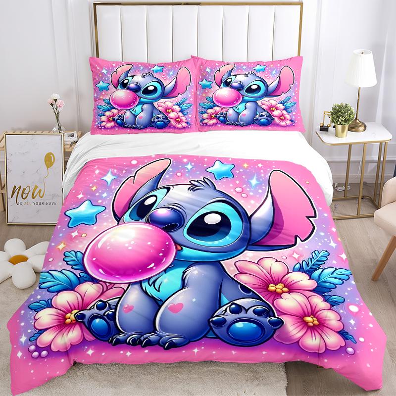 3Pcs Stitch Bubble Fantasy Bedding Sets For All Sizes New 3D Printed Bed Cover Comforter Duvet Cover Pillowcase Bedroom Decoration