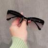 Katzenaugen Sonnenbrille Retro Halbrahmen Sonnenbrille Mode Damen Dekorative Sonnenbrille