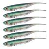 6Pcs Soft Lures Baits Floating Lures Needle Tail Swimbaits Fishing Tackle Lures Artificial Fishing Baits Enduring