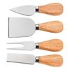 Edelstahl Käsemesser und Gabel Set Küche Eiche Käse Butter Pizza Messer Heim Backwerkzeuge